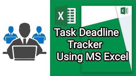 Deadline Tracker in MS Excel
