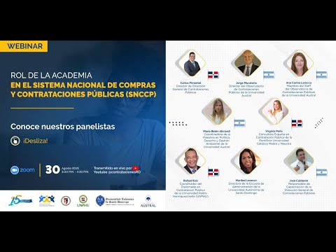 Webinar: Rol de la Academia en el Sistema Nacional del Compras y Contrataciones Públicas (SNCCP)