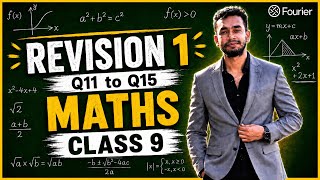 Revision 1 || Q11 to Q15 || General Mathematics || Class 9 || ASSEB || Fourier
