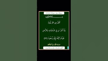 سورة ال عمران - سورة 03 - اية (83)