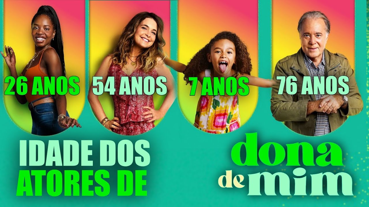 IDADE dos ATORES da NOVELA 