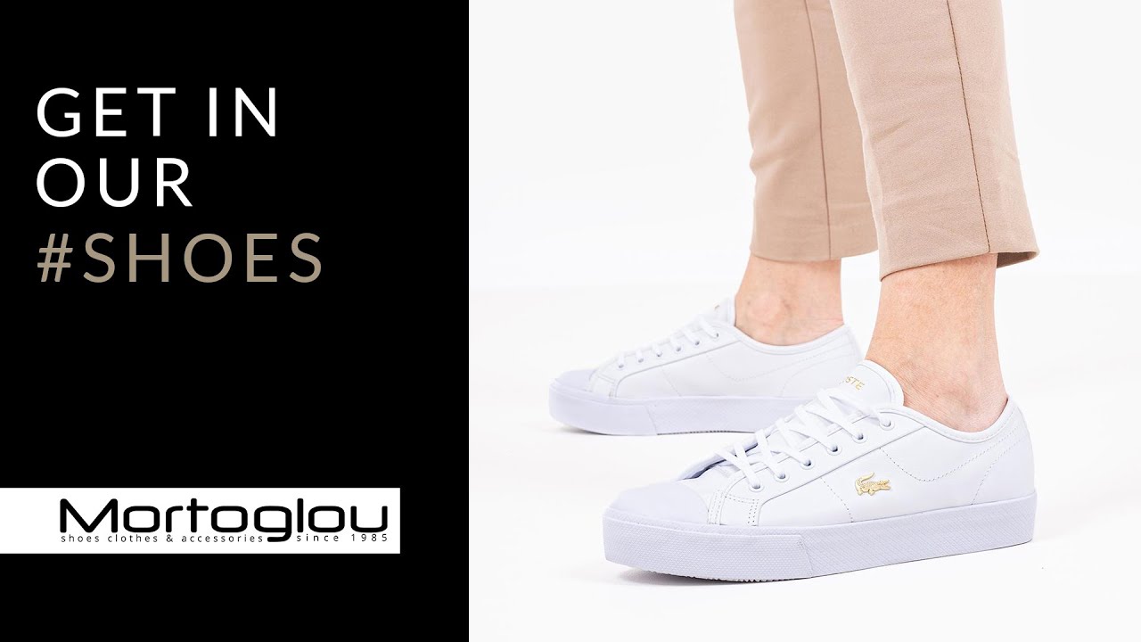 lacoste ziane grand flatform trainers in white