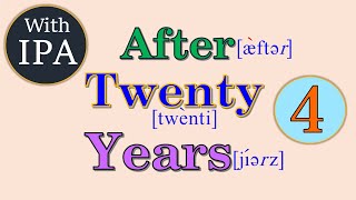 After Twenty Years with IPA (Part 4) *IPA: International Phonetic Alphabet；二十年後(4)；20년 후(4)