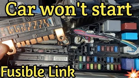 How to Replace a Fusible Link (Car not Starting) toyota camry