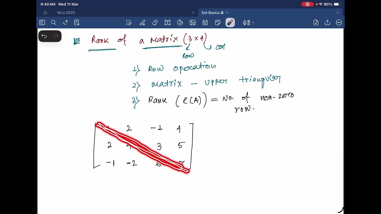 Find Rank of a 3x4 matrix Quickly - Easy Explanation with Examples