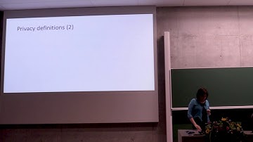 COSIC Course 2019 - Privacy technologies, Claudia Diaz (COSIC, KU Leuven)