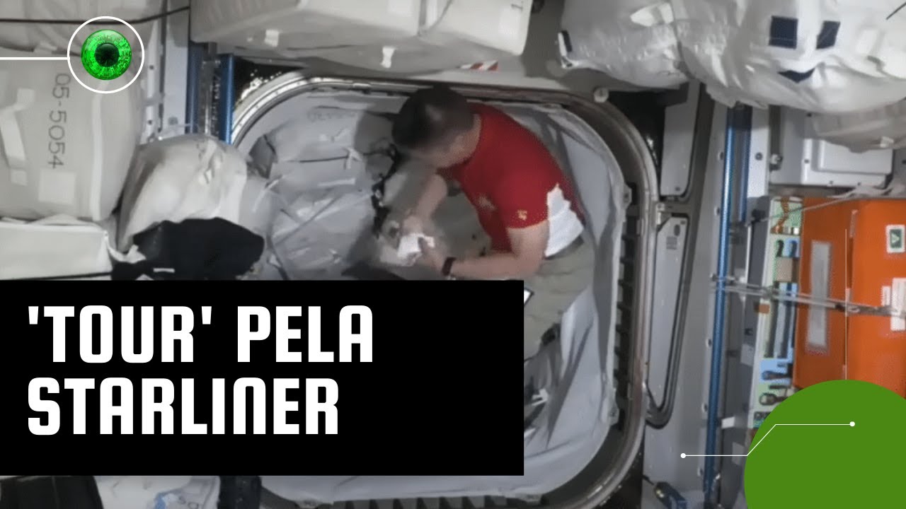 Astronautas da ISS entram na cápsula Starliner após abertura das escotilhas