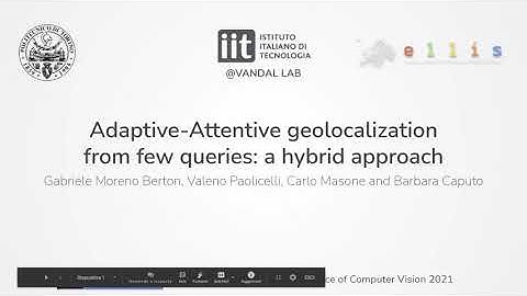 WACV2021: Adaptive-Attentive Geolocalization from few queries: a hybrid approach