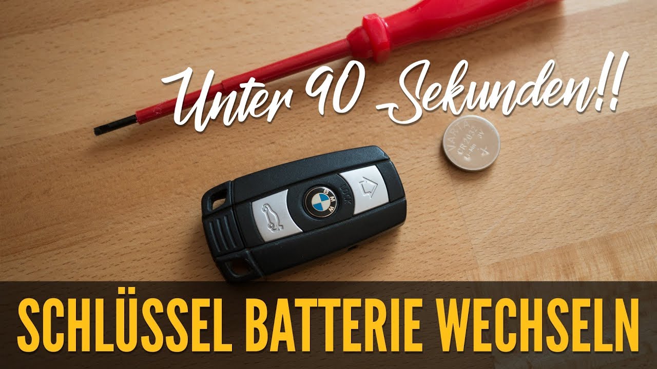 BMW Schlüssel Batterie wechseln - BMW Schlüsselbatterie