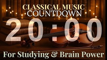 20 MINUTE TIMER WITH CLASSICAL MUSIC FOR STUDYING | MOZART