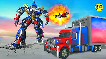 Transformers War of City Game: US Police Robot Transform Truck - Android Gameplay FHD