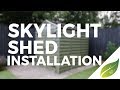 Merica Skylight Plastic Shed Installation - 8 x 6 Merica Skylight Plastic Shed Installation - 8 x 6