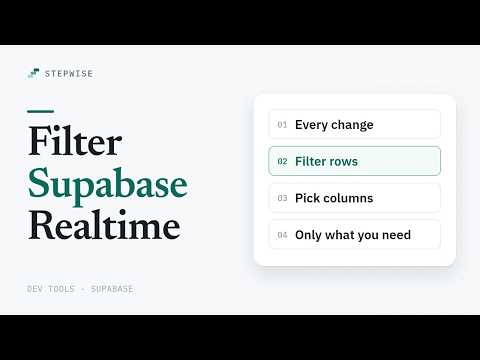 How do I filter Supabase Realtime changes?