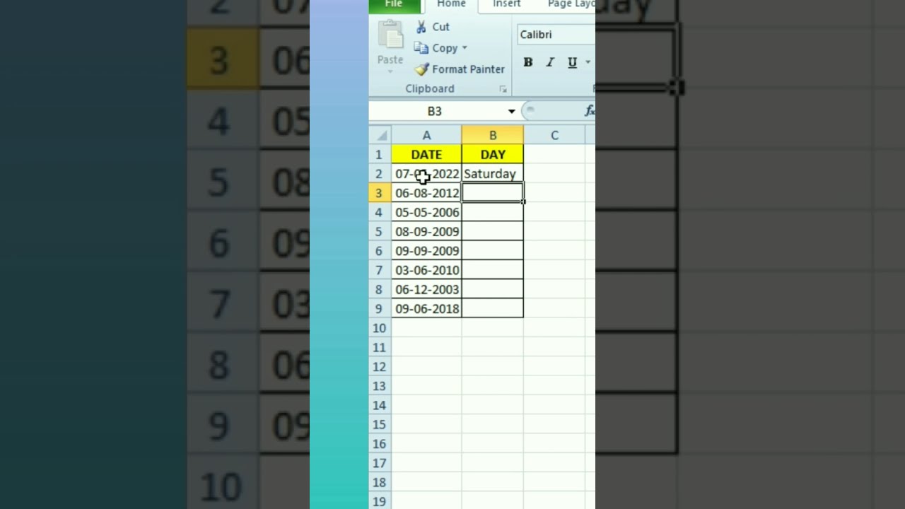 Day From Date In Excel excel computerknowledge exceltips viral Day From Date In Excel excel computerknowledge exceltips viral
