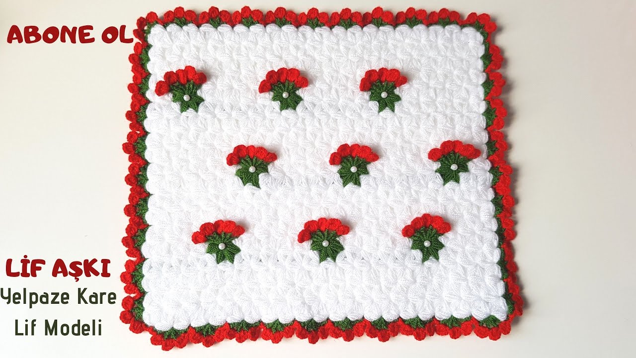 LİF AŞKI- Yelpaze  Kare Lif Modeli -TAKIM LİFLER(Tasarım LİF AŞKI)