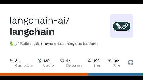 GitHub - langchain-ai/langchain: 🦜🔗 Build context-aware reasoning applications