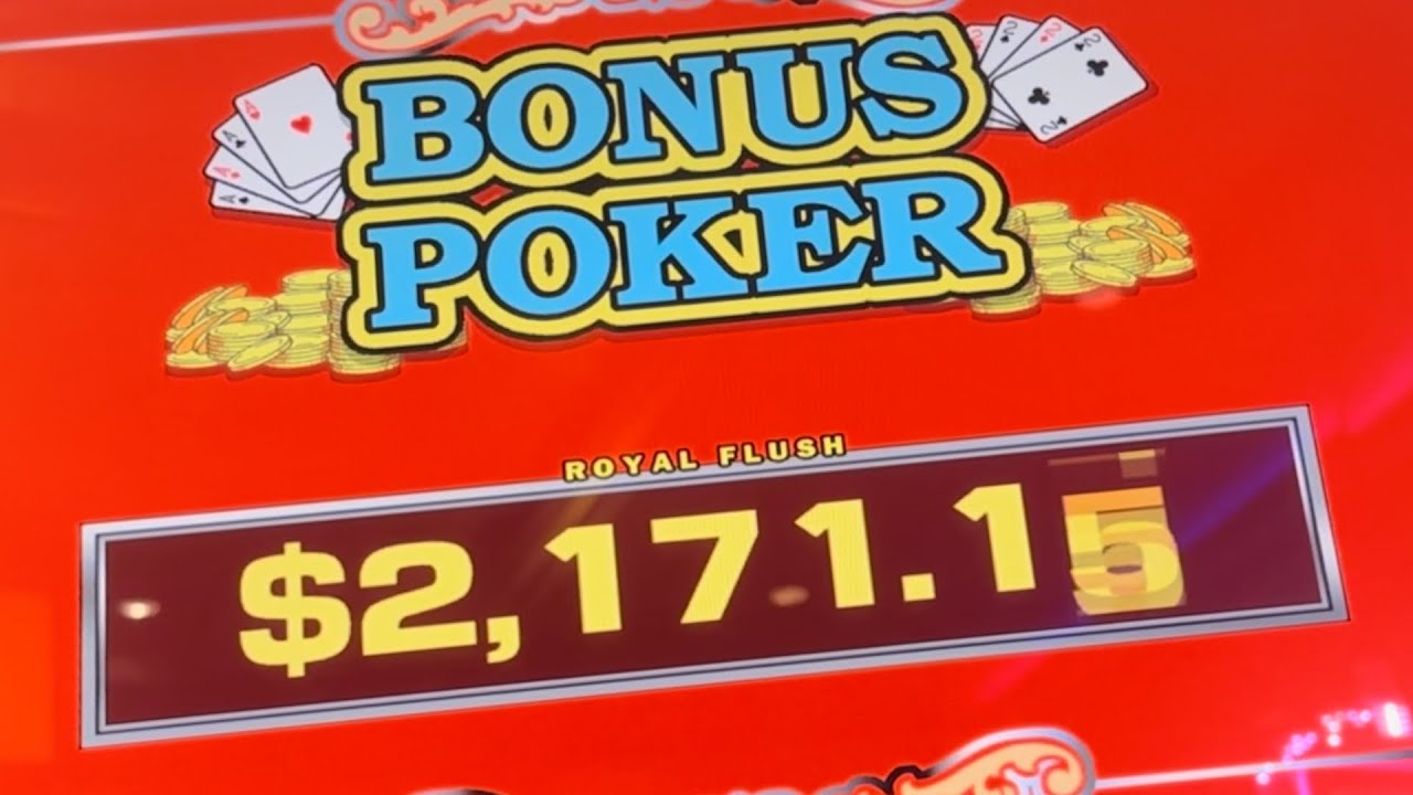 BONUS POKER Progressive Jackpot Single Line - Pt 6 Royal Flush Challenge Before Year End 2023