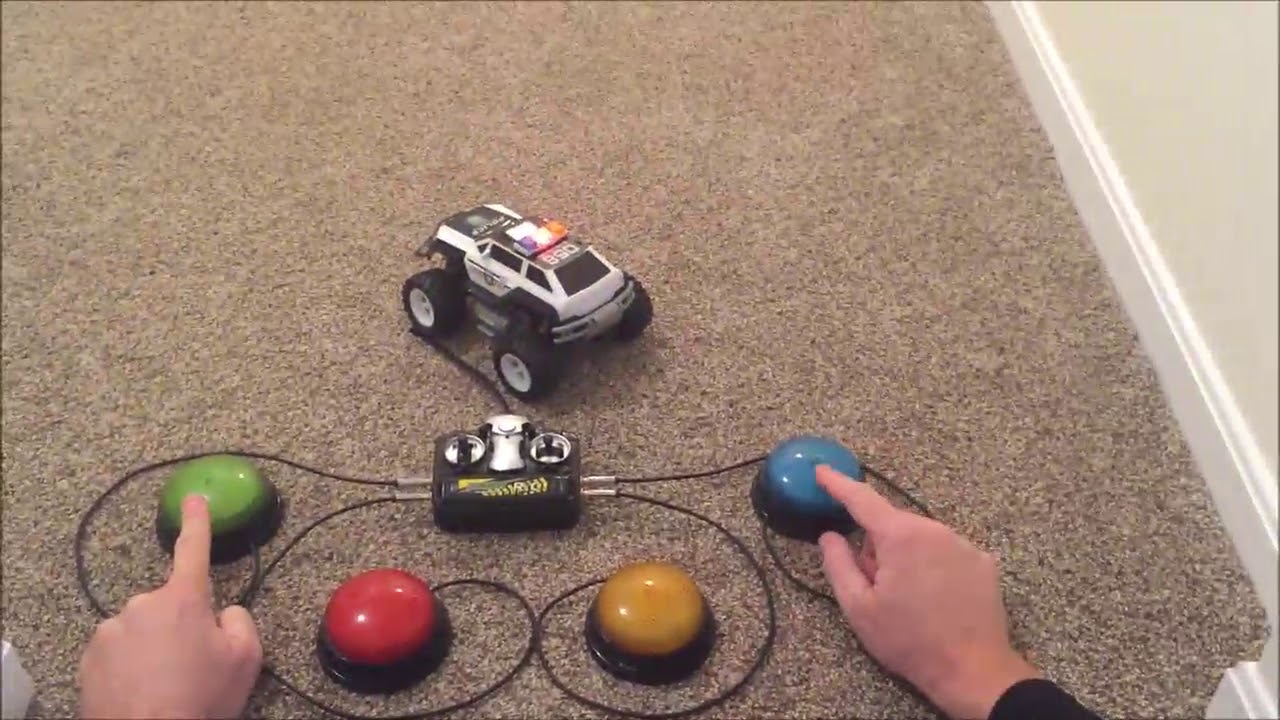 Switch adapted toys Adaptive switches Switch toys RC Police Car