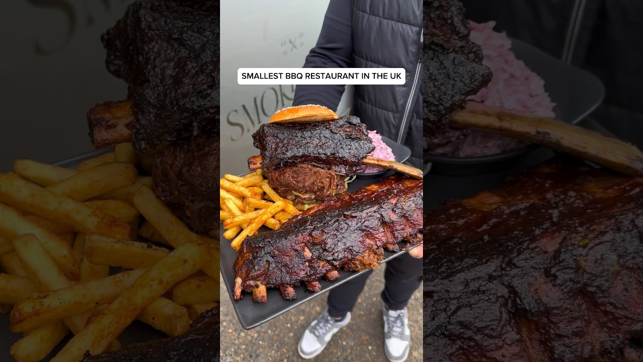 UK’s smallest BBQ restaurant #bbq #food #shorts