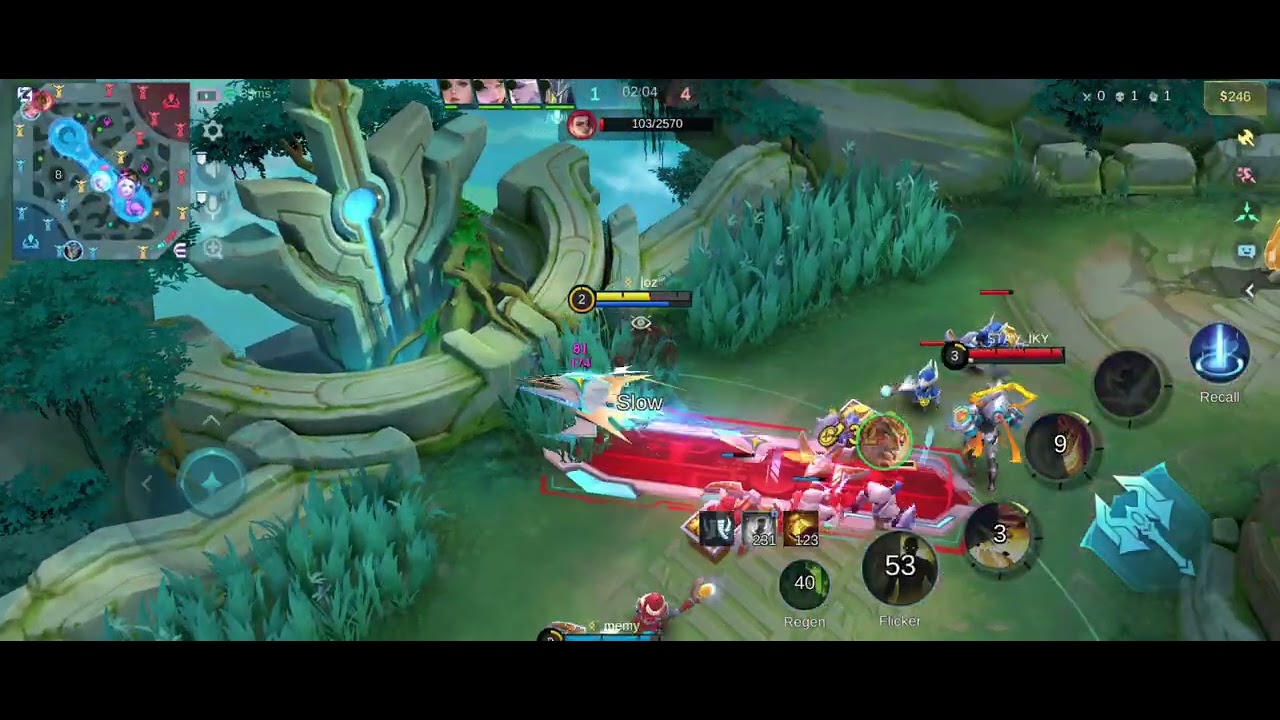 Full match. Menggunakan tank (Tigreal) 