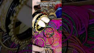 making golden and black bangles set #collection #beautifulbanglesdesigns #bangles #asmr #shorts