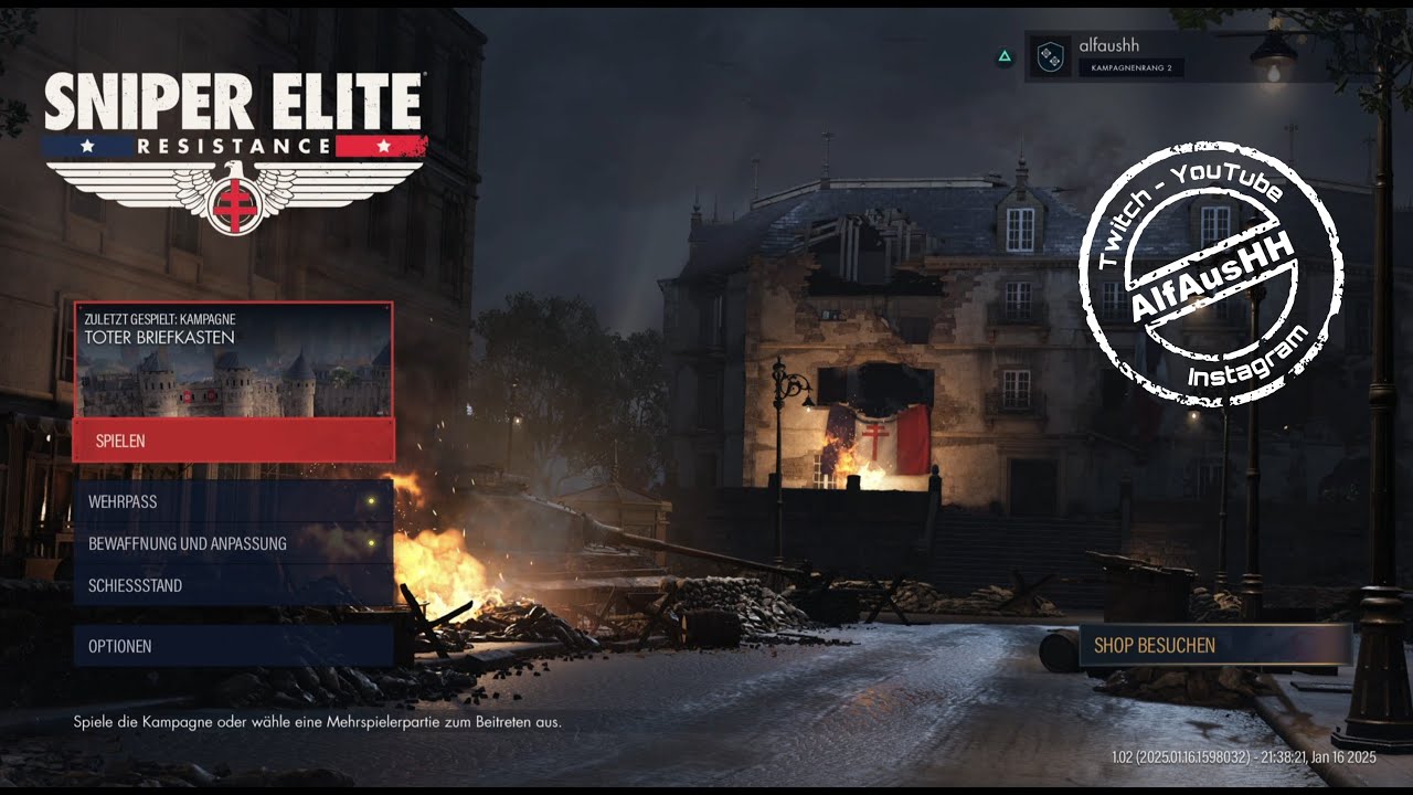 SNIPER ELITE Resistance - Angriff auf Fort Rouge E2 Authentisch - Gameplay / German-Deutsch