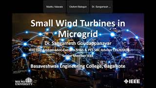 IEEE PES YP Webinar - Wind Turbine Generators in Microgrid screenshot 1
