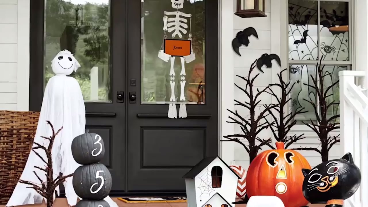 Pottery Barn Kids How To Decorate Your Door For Halloween YouTube