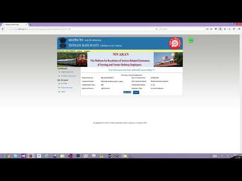 Nivaran Application for Railway Employees (Developed by CRIS)