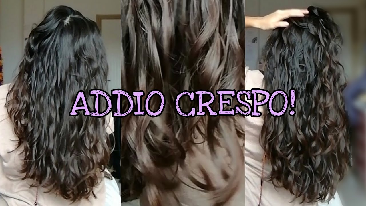 Hair Care Routine & Styling ANTICRESPO SUPER DEFINITI Capelli Mossi 2ab con Garnier Gel Hard Cemento