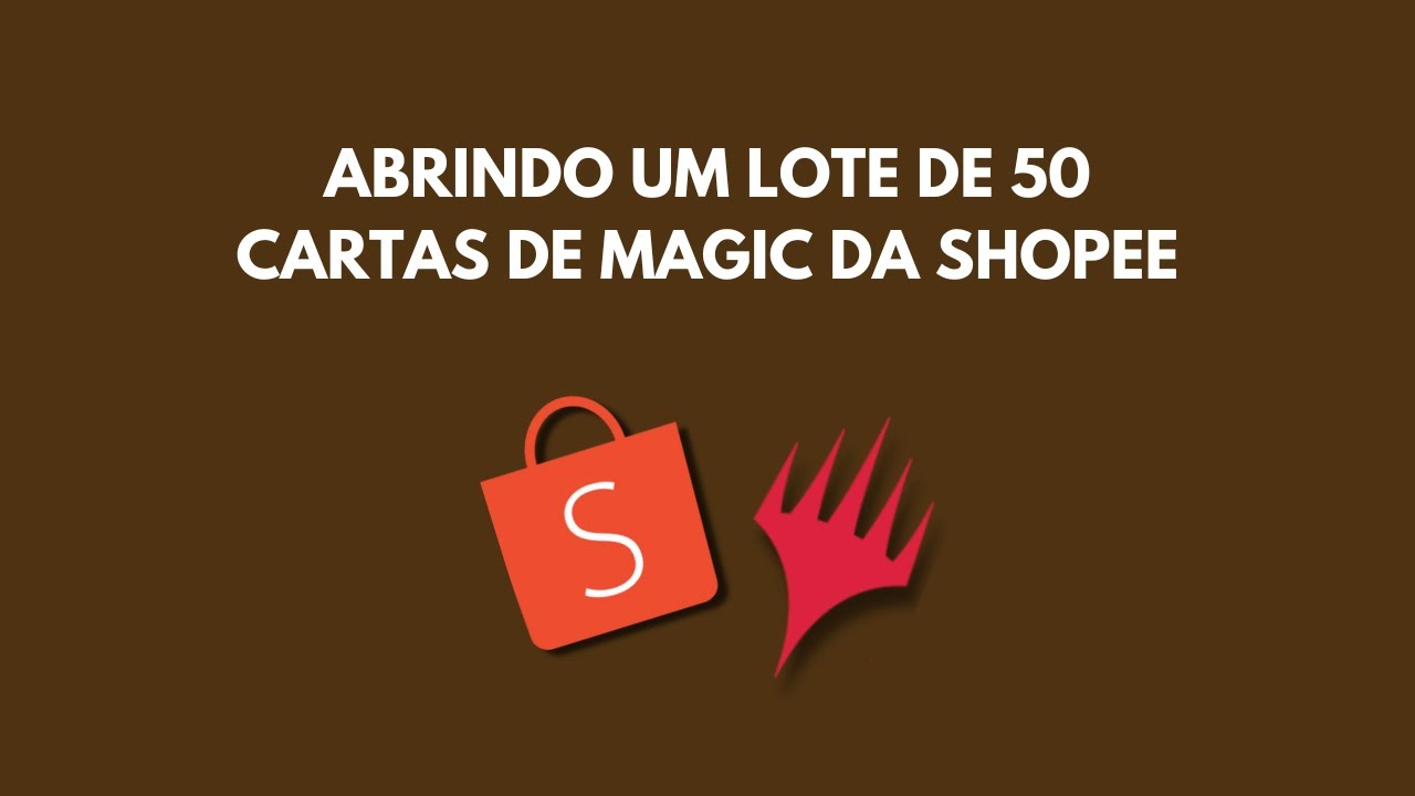ABRINDO UM LOTE DE 50 CARTAS DE MAGIC DA SHOPEE