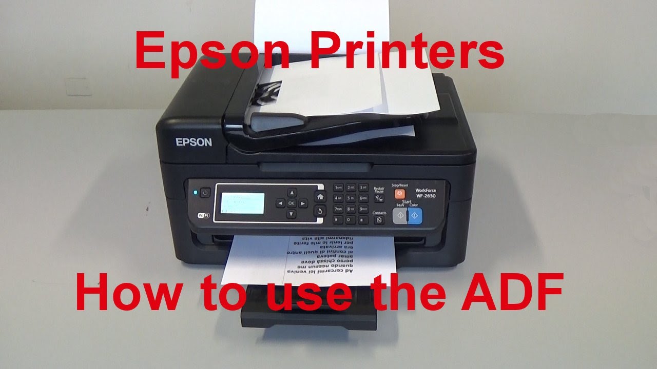 Nikke kontrol her How to make a copy with the ADF - Epson inkjet Printers - YouTube