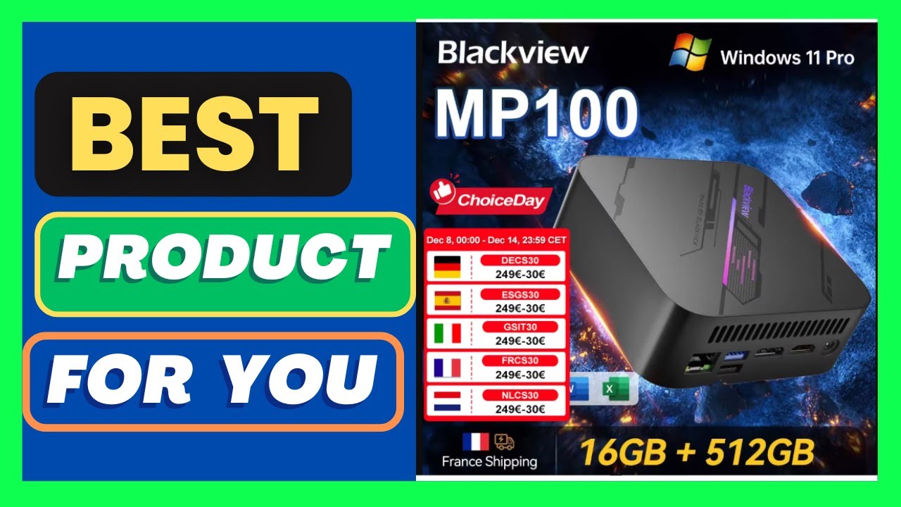 Blackview MP100 Mini PC 7430U 16GB DDR4