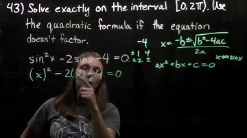 7.5 Solving Trigonometric Functions #43