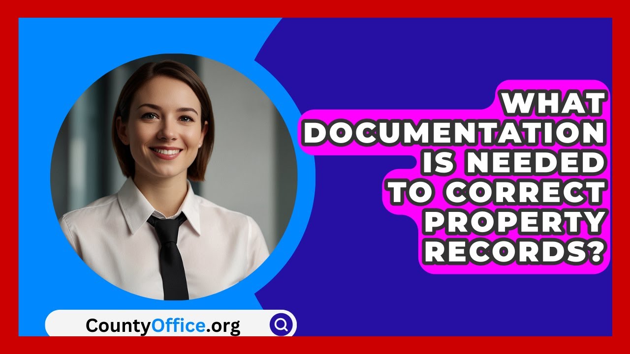 What Documentation Is Needed To Correct Property Records? - CountyOffice.org