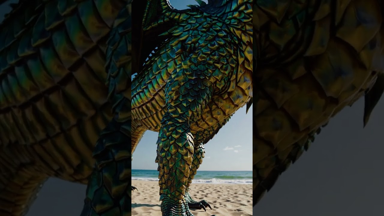 When the Dragon Walks the Shore… 🐉🌊 