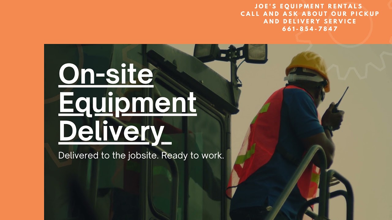 JOE'S EQUIPMENT RENTALS YouTube