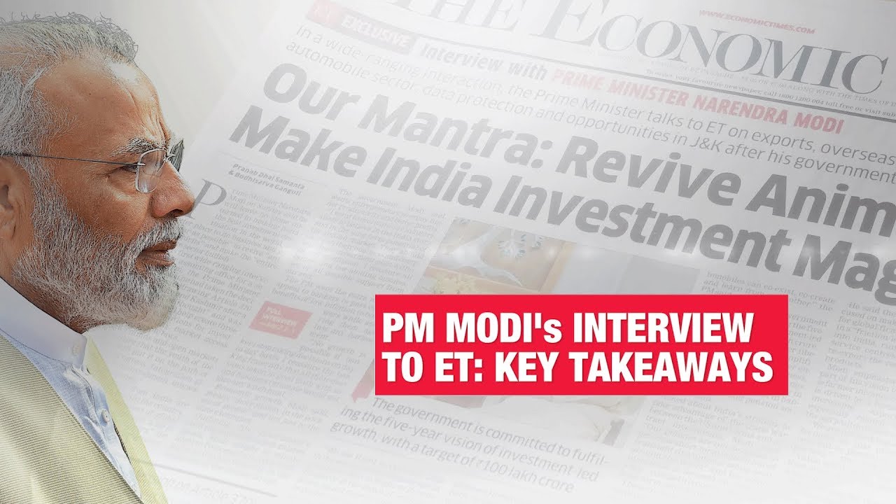 PM Modi's interview to ET: Key takeaways | Economic Times Exclusive