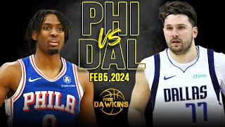 Dallas Mavericks vs Philadelphia 76ers Full Game Highlights | February 5, 2024 | FreeDawkins
