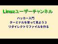 ハッカー入門!?ターミナルを使ってみよう3 #linux #terminal #shell