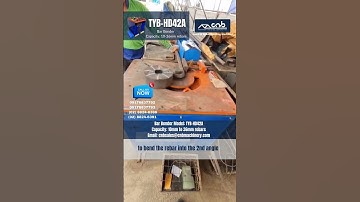 Bending 36mm rebar using our bar bender TYB-HD42A | Shorts