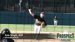Kyle Wright, Vanderbilt University, Pitching Mechanics at 200 fps #mlbdraft