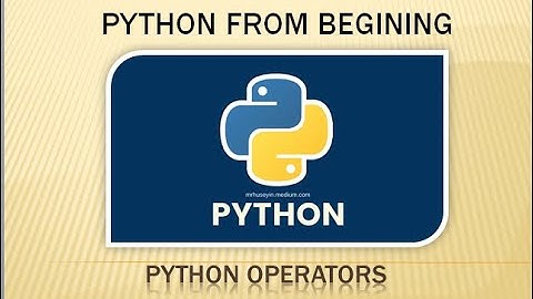 python begining | operators