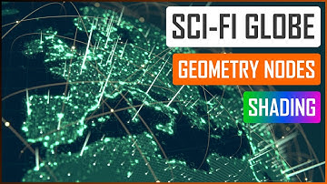 Procedural Sci-fi Globe in Geometry nodes - Blender tutorial ENG