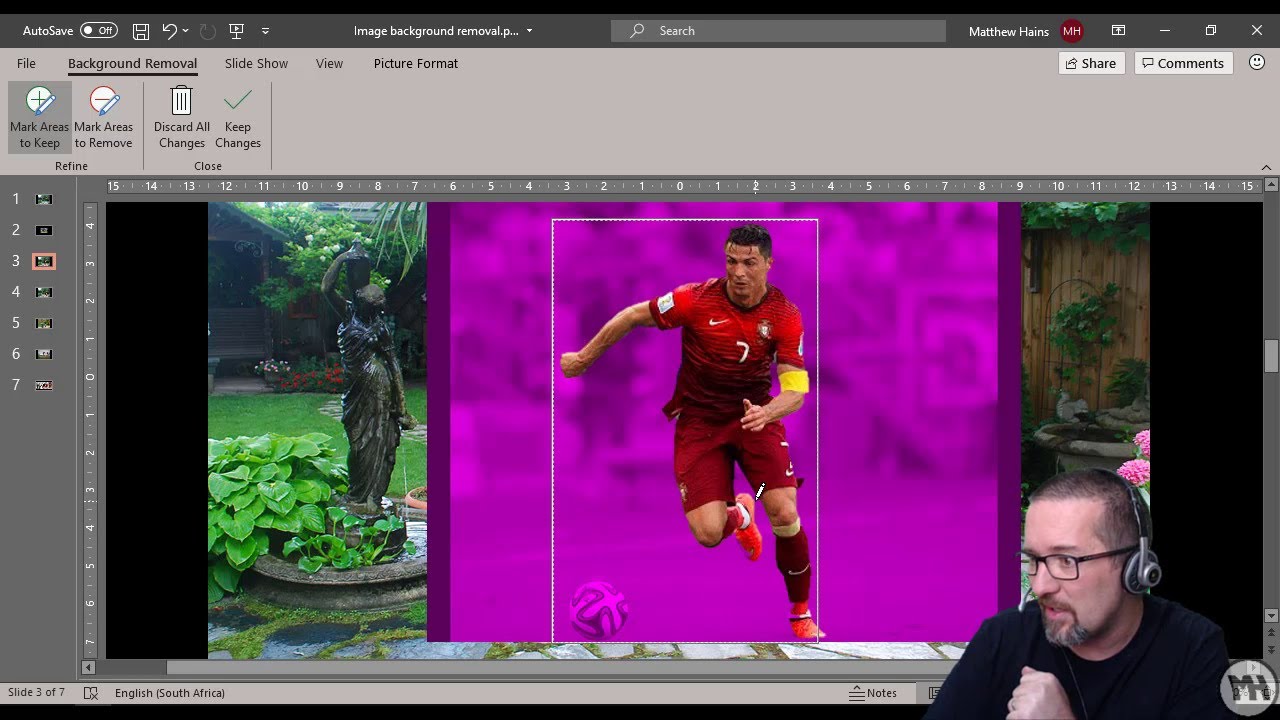 Removing a background in PowerPoint - YouTube