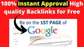 100% Instant Approval High quality Backlinks for Free @Seosmartkey  Backlinks Kaise Banaye 2022