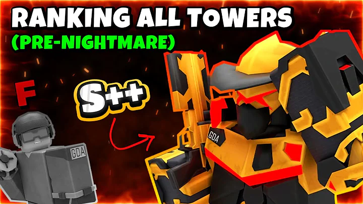 (Voice reveal) THE TDX META (V1) | Ranking Every Tower! (PRE-NIGHTMARE MODE) | TDX