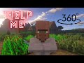 360° POV: You are a Villager in Minecraft #shorts