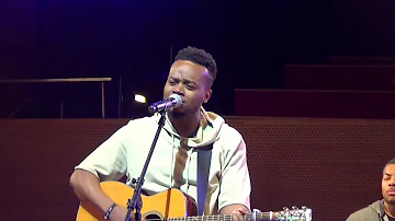 Travis Greene with Jonathan McReynolds at Chicago Gospel Festival singing  Intentional All Things