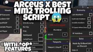 Arceus X Best Mm2 Trolling Script 😱